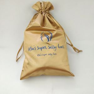 Sac en satin personnalisé avec logo pour la conservation des perruques et des extensions capillaires – Emballage en gros - Product Image 3