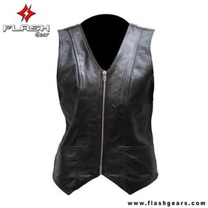 Gilet de motard en cuir de haute qualité pour hommes, nouvelle mode personnalisée - Product Image 4