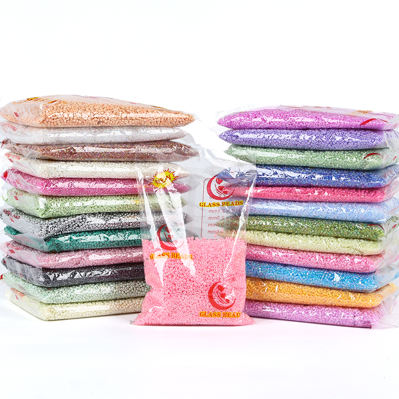 Factory Cheaper Glass Beads DIY Jewelry Accessories Colorful 2mm 3mm 4mm 450g Glass Seed Beads