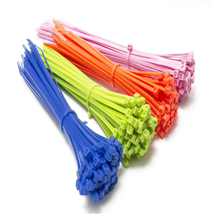 Nueva tendencia fábrica al por mayor Nylon66 Cable lazos de plástico Zip Tie autoblocante Cable lazos correa de alambre colores personalizados - Product Image 1