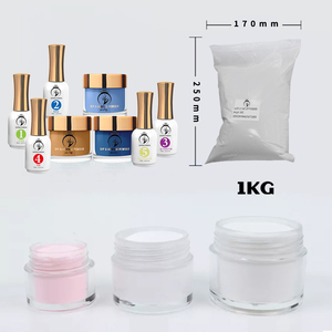 Polvo acrílico de inmersión transparente <span class=keywords><strong>rosa</strong></span> para <span class=keywords><strong>uñas</strong></span> naturales, polvo de polímero personalizable al por mayor, venta al por mayor - Product Image 6