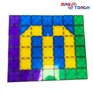 Hot Selling <strong>Kids</strong> Magnet Tiles clear <strong>Letters</strong> Color Magnet Building Tile Educational Diamond <strong>Magnetic</strong> Tiles