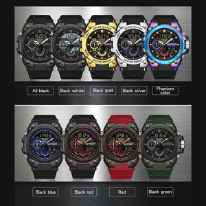 Sanda 418 Sports Multifunctional <b>Digital</b> <b>Watch</b>, Luminous <b>Waterproof</b> Slim Square Student Electronic <b>Watch</b> - Product Image 3