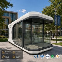 Maison capsule spatiale moderne et portable, préfabriquée, écologique, petite cabine conteneur pour hôtel, camping, logement d'urgence