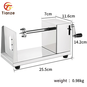 <strong>2026</strong> Factory Outlet Manual Hand Stainless Steel Spiral Potato Cutter Tornado Tower Fresh Chips Potato Tower Cutter <strong>Machine</strong> - Product Image 4