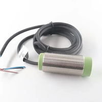 Sensor level material kapasitif proximity switch, saklar induktif mendeteksi kaca, kayu, air, NPN 24V NC