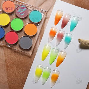 Paleta de Polvo para <span class=keywords><strong>Uñas</strong></span> Cuadrada Holográfica de 12 Colores en Tonos <span class=keywords><strong>Nude</strong></span>, Rosa y Neón <span class=keywords><strong>con</strong></span> Efecto Espejo y Pigmento Brillante para <span class=keywords><strong>Uñas</strong></span> Acrílicas - Product Image 5