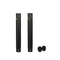 Microphone noir C02 Microphone à tambour professionnel Micro de prise vocale Micro à condensateur pour l'enregistrement de scène