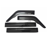 Black Weathershield Sun Visor Deflector de viento Piezas exteriores del cuerpo para Patrol Y60 Y61 GQ GU Series Car Windows