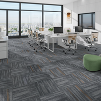 Pp 50x50 Carreau de moquette de bureau commercial Carreaux de moquette modulaires en PVC pour bureau commercial Usine OEM