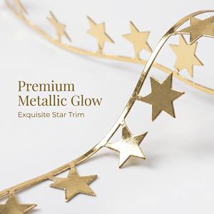 CHANG YUAN Pita Natal Emas dan Perak 1.2cm/10Yard, Pita Tekan Berenda, Laris Manis, Dekorasi Pohon Natal, Aksesoris Kotak Hadiah - Product Image 6
