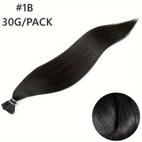 50g Cheveux Humains Vierges Remy Authentiques Modèle BBF, Colle à Cheveux en Bâton Réutilisable, Double Tissage Discret pour Extensions de Cheveux Sans Couture