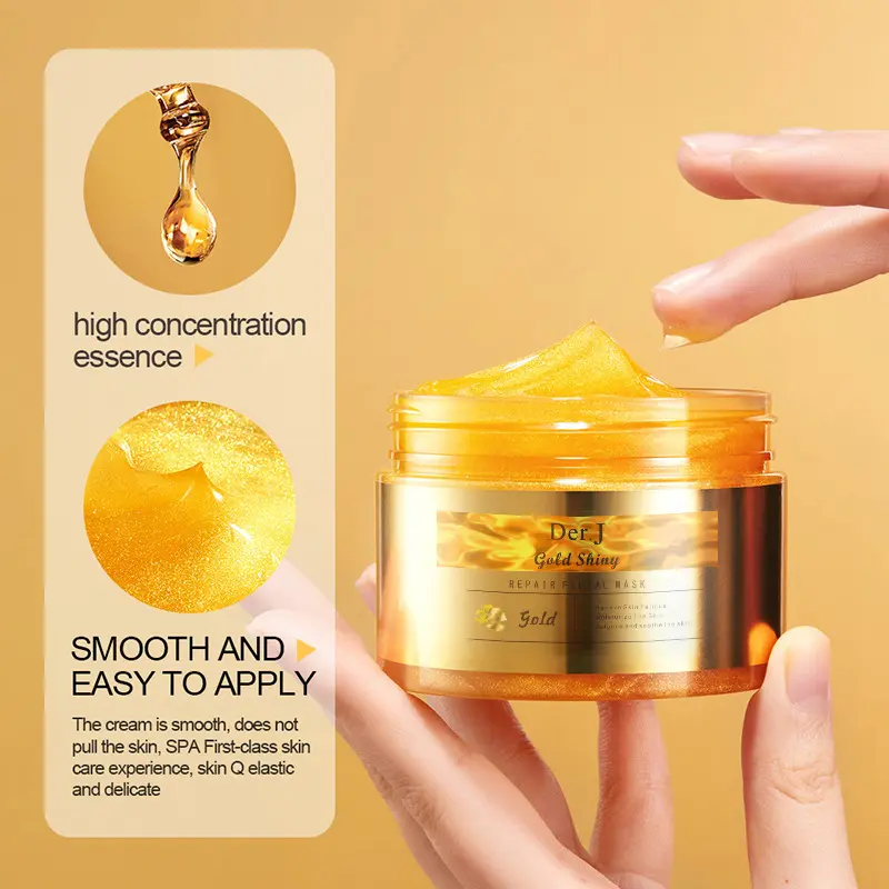 Der.j Gold Bright Repair Mask Deep Cleansing, Hydrating And Moisturizing Apply Mask