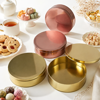 Boîte en métal ronde personnalisée en fer blanc avec impression sérigraphique pour emballage alimentaire, thé, snacks, cosmétiques, cadeaux, logo OEM, vente en gros, usine