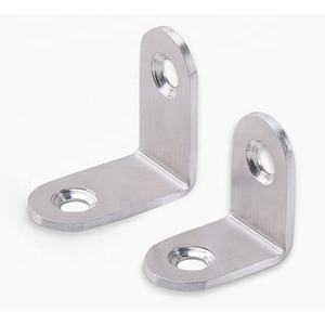 Support mural à 90 degrés en forme de L Support d'angle en acier inoxydable Support d'étagère d'angle en métal pour meubles Quincaillerie de meubles en <span class=keywords><strong>bois</strong></span> - Product Image 2