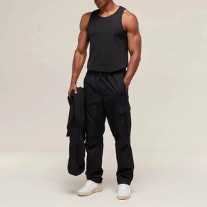 Débardeurs décontractés pour hommes en gros, 100% coton, anti-UV, écologiques, 180g, séchage rapide, performance, broderie machine - Product Image 4
