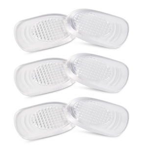Almohadillas adhesivas de silicona para talón, almohadillas adhesivas para zapatos de Gel, plantillas transparentes Unisex, plantillas De Gel, 1 par/bolsa de polietileno S/L - Product Image 1