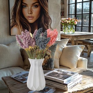 Bouquets de lavande <span class=keywords><strong>artificielle</strong></span> réalistes, fleurs en soie, tiges de baies en mousse pour bouquet de mariage, décoration de vase à domicile, arrangement floral DIY - Product Image 5