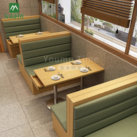 Canapé de restaurant moderne personnalisé, table à nouilles avec tiroirs, chaise de salle à manger en bois massif