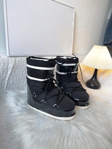 Bottes de neige tendance automne/hiver, luxueuses, sur mesure, douces et confortables, à talons hauts, antidérapantes, chaudes - Product Image 4