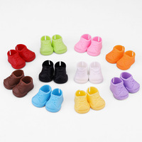 Bottes en plastique colorées, imperméables et tendance à motif alphabet de dessin animé, pour poupées de 17 cm, marque Bubu ML, technique de moulage