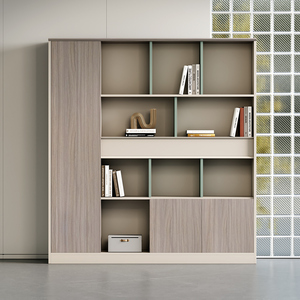Modern White Wall-Mounted Cabinets and <b>Office</b> <b>Desk</b> with Drawers for Home Storage Organization for School or Hotel Use - Product Image 1