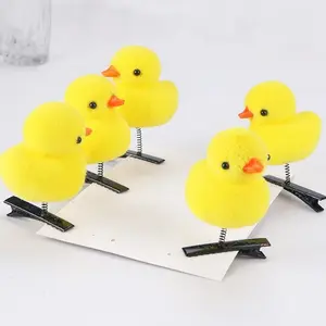 cartoon yellow duck spring hair clip with cute personality children's and women's hair accessories headwear market goods