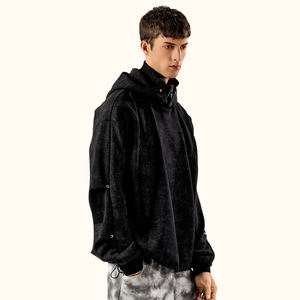 कूल लोग हुड शैली के कपड़े प्रीमियम गुणवत्ता वाले स्टड ज़िप अप स्ट्रीटवियर ओवरसाइज़ ग्रिलिश हूडी स्पोर्टवियर ऑनलाइन - Product Image 4