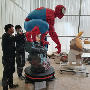 Statua in Resina di <span class=keywords><strong>Spiderman</strong></span> a Grandezza Naturale, Scultura di Supereroe, Action Figure Cinematografica, Statua in Vetroresina di Spider-Man - Product Image 4