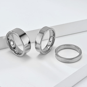 yunnique style plain <b>tungsten</b> steel ring, unisex, high-end <b>tungsten</b> gold couple ring, colorfast index finger ring. - Product Image 2