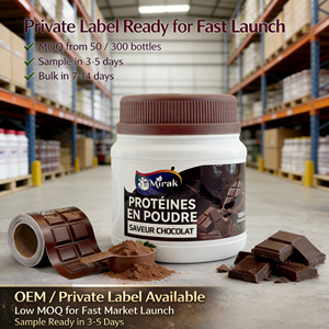 Suplemento Nutricional de Proteína Sabor Chocolate, <span class=keywords><strong>Popular</strong></span> e em Alta Venda, Baixo em Açúcar, para Construção Muscular em Adultos - Product Image 4