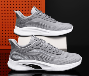 Nouvelles chaussures de sport pour hommes, mocassins avec empeigne en mesh respirant, légères et antidérapantes, tendance mode printemps/été - Product Image 4