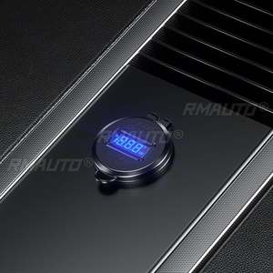 Nuevo Cargador Rápido para Auto de Metal con Doble Puerto USB C de 90W, Tipo C PD, 12V/24V con Pantalla de Voltaje/Potencia para SUV, Motocicleta, Camión, Barco, Autobús, RV, ATV - Product Image 2