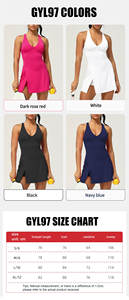 3 в 1, Женская теннисная юбка с высокой талией - Product Image 2