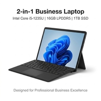 2-in-1 Laptop with 13" Screen Intel I5-1235U Processor LPDDR5 Memory and Windows 11 Operating System a Business-oriented Laptops