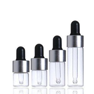 ขวดแก้วพร้อมหลอดหยดน้ำน้ำมันหอมระเหย1มล. 2มล. 3มล. 5มล. - Product Image 1