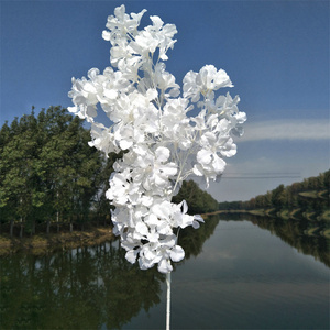 Fiori di ciliegio bianco fiori artificiali di ciliegio fiori di ciliegio colorati fiori di Sakura ciliegio artificiale per San Valentino - Product Image 4