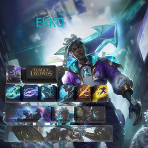 ชุดคีย์แคปสำหรับเล่นเกม 120 ดีไซน์ ชุดคีย์ 12 ปุ่ม PBT แบบพิมพ์ลายด้วยความร้อน โปรไฟล์ OEM ธีม League of Legends LOL - Product Image 6