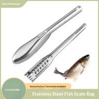 Ustensiles de cuisine : Écailleur de poisson manuel en acier inoxydable, grattoir à écailles, brosse, éliminateur rapide d'écailles