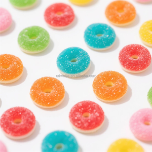 Caramelo de goma de donut multicolor de sabor afrutado dulce al por mayor 1kg personalizado diferentes formas empaquetado surtido de dulces de Navidad - Product Image 5