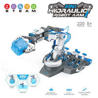 Kit de construction de bras robotique hydraulique 3 en 1, 220 pièces, assemblage DIY, jouet scientifique et d'ingénierie pour enfants de 8 ans et plus