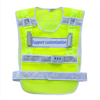 Gilet di Sicurezza ad Alta Visibilità Riflettente per Traffico e Costruzioni con Tasche Funzionali