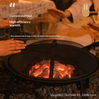 Grill de barbecue portable pliable, anti-rouille et antiadhésif, idéal pour le camping en extérieur, la maison, la préparation du thé, les feux de camp et les pique-niques - Vente en gros usine