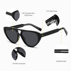 Gafas de sol unisex de alta calidad con montura TR90, lentes polarizadas UV400, estilo ojo de gato, para protección solar, moda y conducción. - Product Image 3