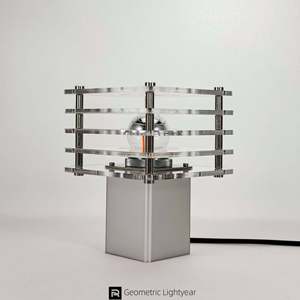 Lampe murale moderne de style Bauhaus avec un design décoratif carré multicouche créatif pour chambre à coucher, montage en surface - Product Image 4