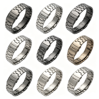 Bracelet de montre en acier inoxydable 316L, directement de l'usine, 20/22/24 mm, confortable, fin, respirant, étanche, pour la plongée
