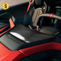 Couverture de tableau de bord en fibre de carbone Shasha, accessoires intérieurs pour Corvette C8 Stingray Z06 ZR1 2026+