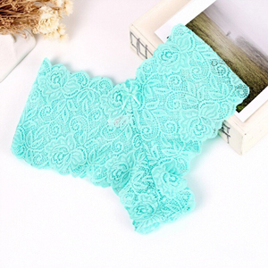 Cómodas bragas de algodón de talle bajo, tejidas, con encaje sexy, estilo <span class=keywords><strong>hipster</strong></span>, para mujer, al por mayor - Product Image 4