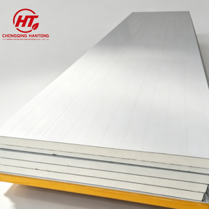 Panneau sandwich léger en PU PIR pour l'isolation des toits et des murs des bâtiments préfabriqués, <span class=keywords><strong>mousse</strong></span> de <span class=keywords><strong>polyuréthane</strong></span> pour entrepôts industriels - Product Image 1