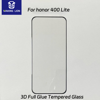Verre trempé transparent incurvé pour Honor 400 Pro, protection d'écran anti-lumière bleue avec colle latérale pour Huawei Pura 80 70 Pro Ultra